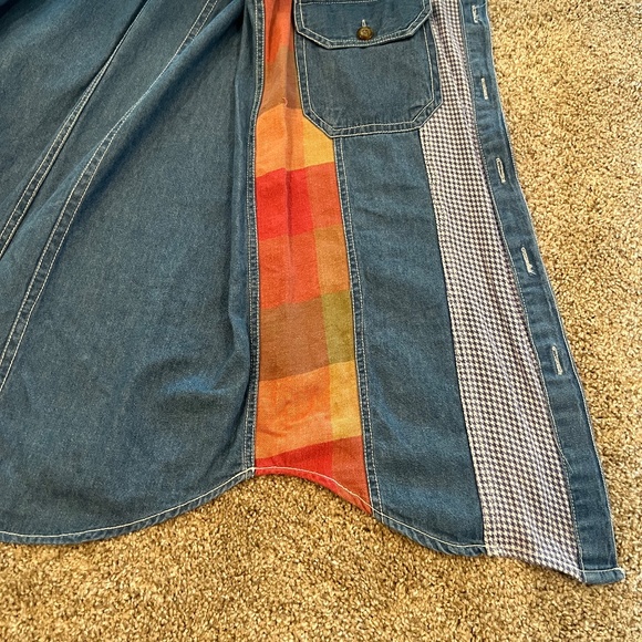 Denim Patchwork Vest - Picture 10 of 14